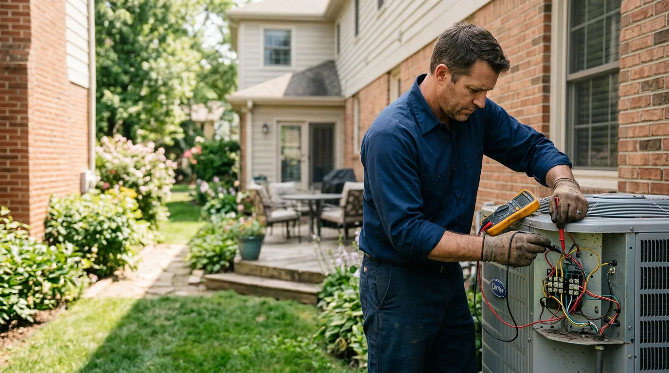 HVAC technician working near Jefferson, PA